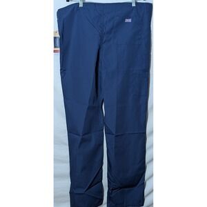 2 Pack Cherokee Workwear Unisex Scrub Pants Tall Medium Navy Blue Drawstring NEW